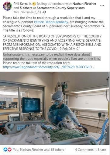 SACRAMENTO COUNTY SUPERVISORS VOTING ON HEALTH MISINFORMATION RESOLUTION  